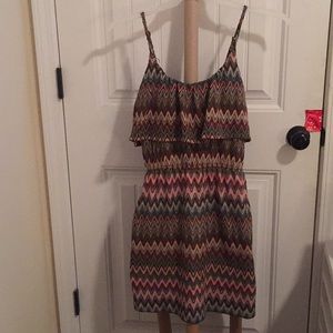 Mini sun dress with spaghetti straps